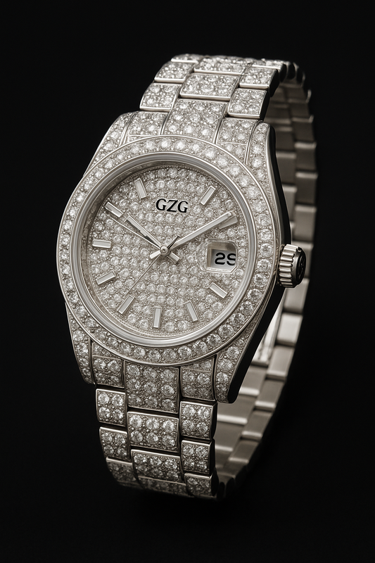 Diamond-Encrusted Presidential Watch – Custom GZG Edition